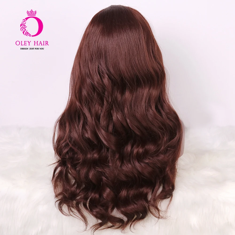 

OLEY Hair Loose Wave Bug Wig Glueless Synthetic Lace Front Wig Drag Queen Middlepart Heat Resistant Cosplay Wigs For Black Women