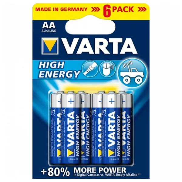 Щелочная батарея Varta 4906 AA 1 5 V высокой энергии (6 шт) синий|Батарейки| |