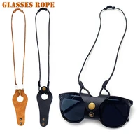leather glasses chain storage case sunglasses chain hanging neck strap rope anti fall reading eyewear clip lanyard for men women