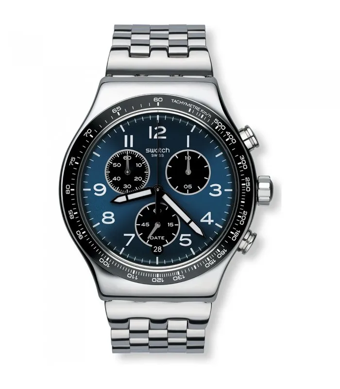 Часы Swatch NEW IRONY CHRONO BOXENGASSE 43 мм YVS423G | Наручные часы
