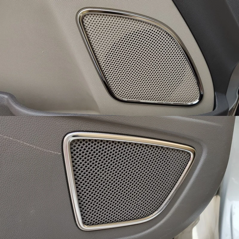 4 шт. накладки декоративные молдинги дверных колонок из нержавеющей стали для Ford Fiesta Mk6 2009-2017 год.