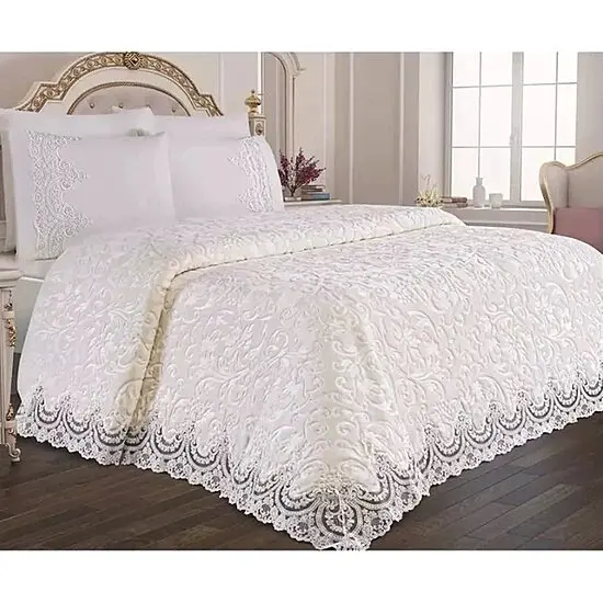 

YOUR WONDERFUL COVER French Lace Dowry Blanket Set