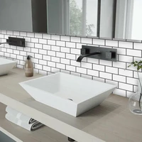 kitchen bathroom anti mold backsplash tile wallpaper universal brick wall stickers waterproof 3d brick decals peel and sticker