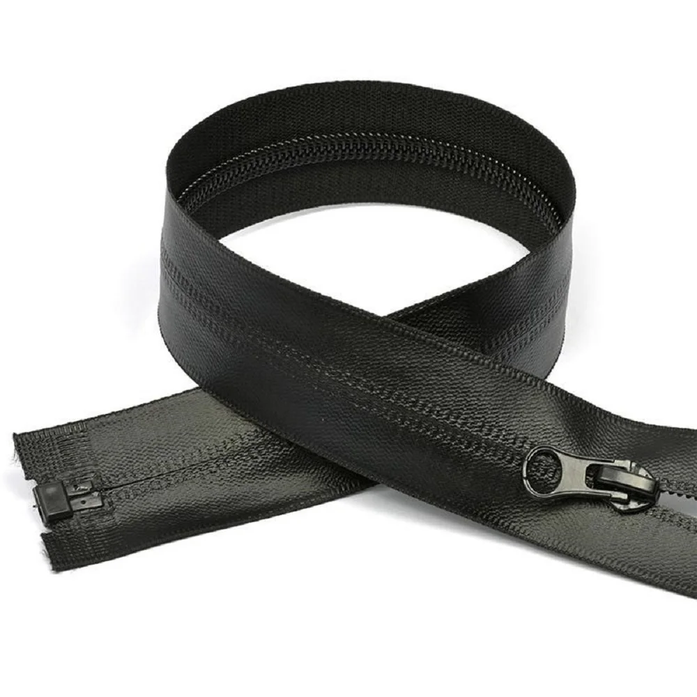 Zipper waterproof No. 7 spiral 70 cm 80 or 90 black detachable 1 pc. |