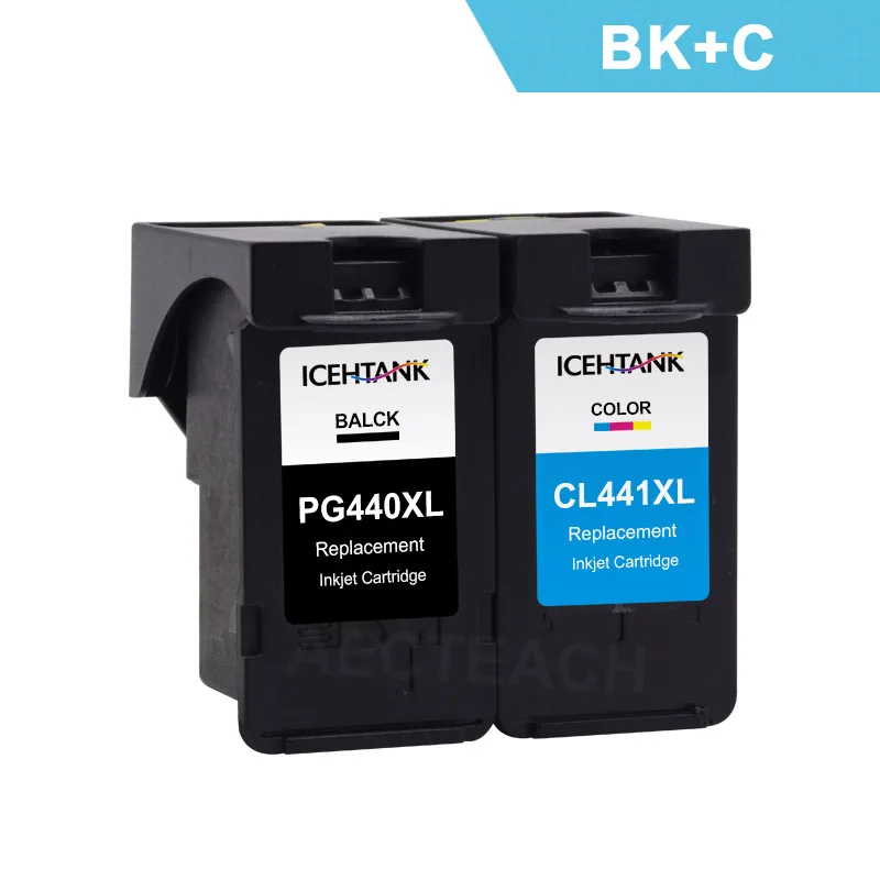 1BK1C Aecteach заправка чернильный картридж для Canon PG 440 CL 441 XL PG440 PG-440 для Canon Pixma MG3240 MG3540 MG4240 MG3640 принтер - Цвет: 1BK1C