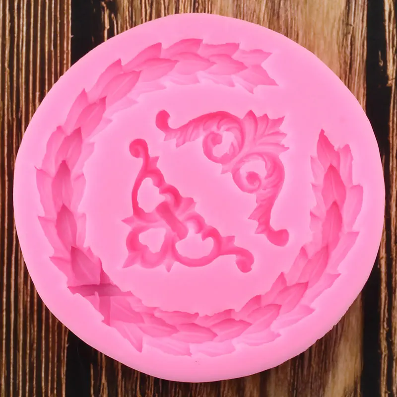 Листья венок силиконовые формы листьев рельеф штамповый торт декоративные