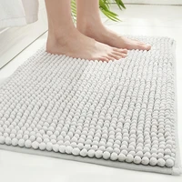 kit 2 bathroom carpet non slip super soft microfiber pollet 60x40cm