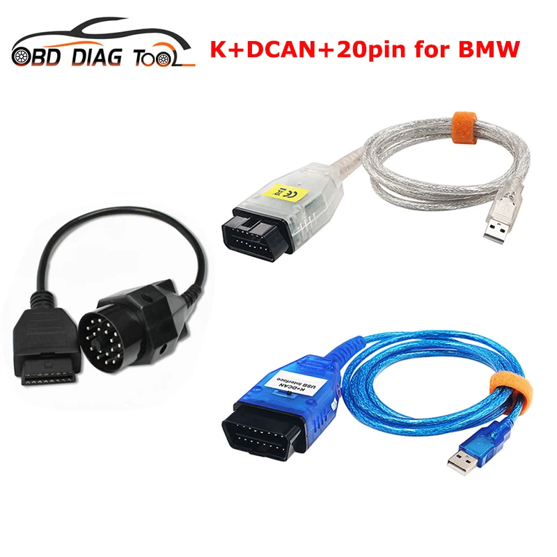 Новый Автомобильный сканер для BMW K + DCAN с переключателем FTDI FT232RL OBDII