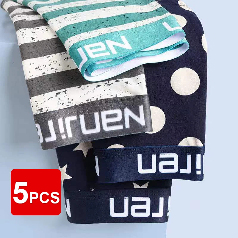 

Men Sexy Cool Underpants Soft Cotton Loose Men Boxer Briefs Fashion Underpants Male Men Boxer Shorts Brief Set