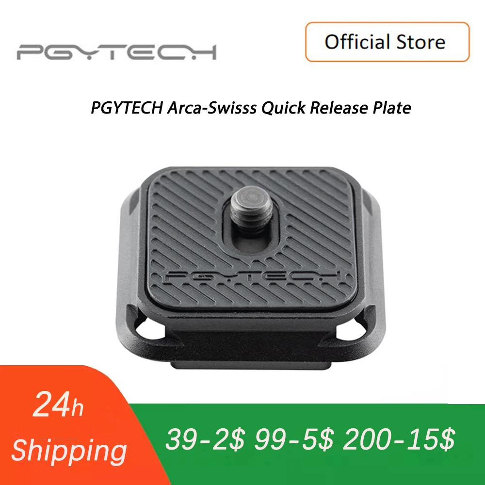 

Pgytech Quick Release Plate Clamp Snaplock Plate Arca-Swiss Compatible Quick Instal System DSLR Gopro/Insta360/Dji Action Camera