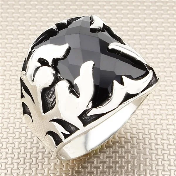 Турецкое ювелирное изделие 925 пробы серебряное кольцо настоящие драгоценные