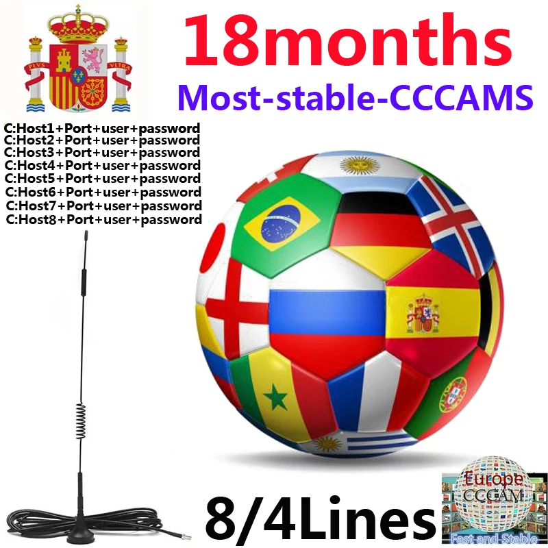 IBRAVEBOX Cccam линия для 1 года Европейский сервер HD | Электроника