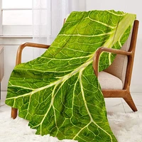 niujinmali lettuce throw blanket super soft warm and comfortable fleece blanket for kid for bed sofa chair office gift