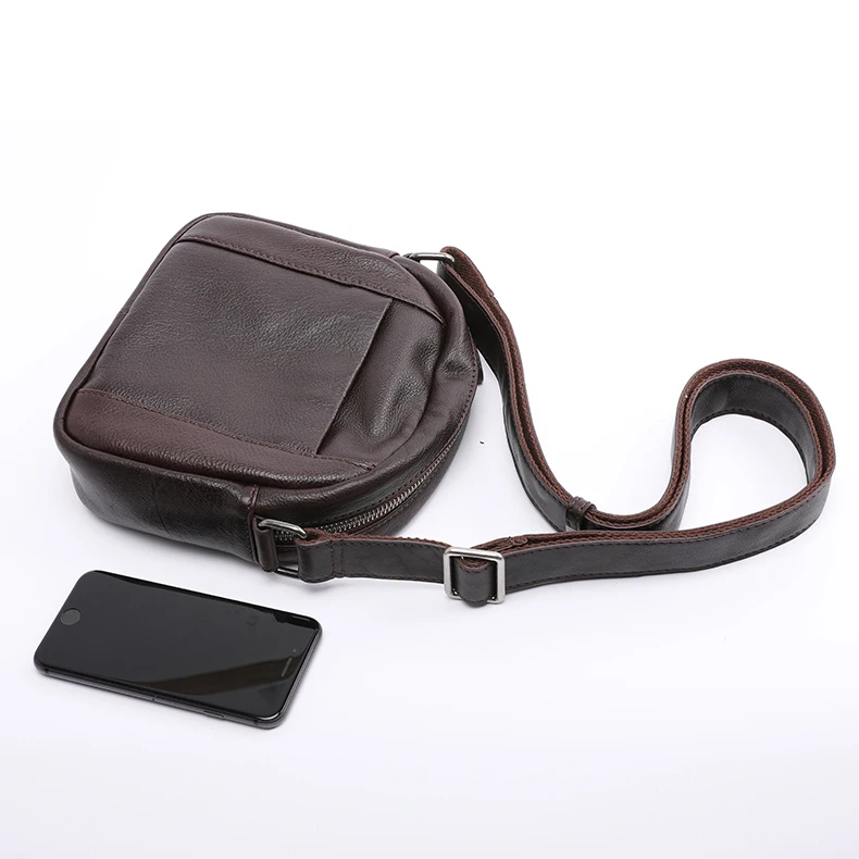 Сумка на плечо LANSPACE мужская из натуральной кожи маленький чемоданчик мессенджер