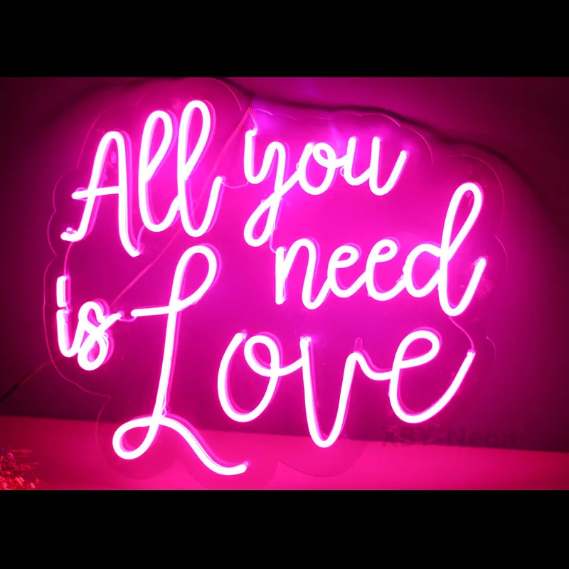 

Custom Neon Sign All You need is Love Ins Decoration Home Room Wall Lighting Decoration Wedding Birthday Party Decor