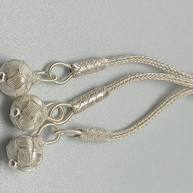 Trabzon Kazaz 12 mm hand-knitted 1000 sterling silver Prayer beads Rosary Tasbih Tasbeeh Tesbih Ottoman globe cut