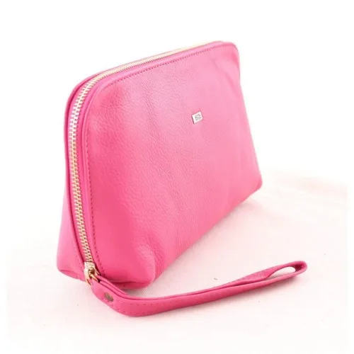 

100% Genuine Leather women makeup bag soft 2022 new season Fashion pink coffee orange gray best craftmanship Made in Turkey