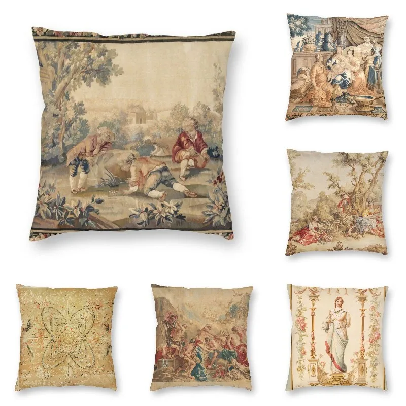 Aubusson античный гобелен с принтом наволочка для подушки домашняя декоративная в