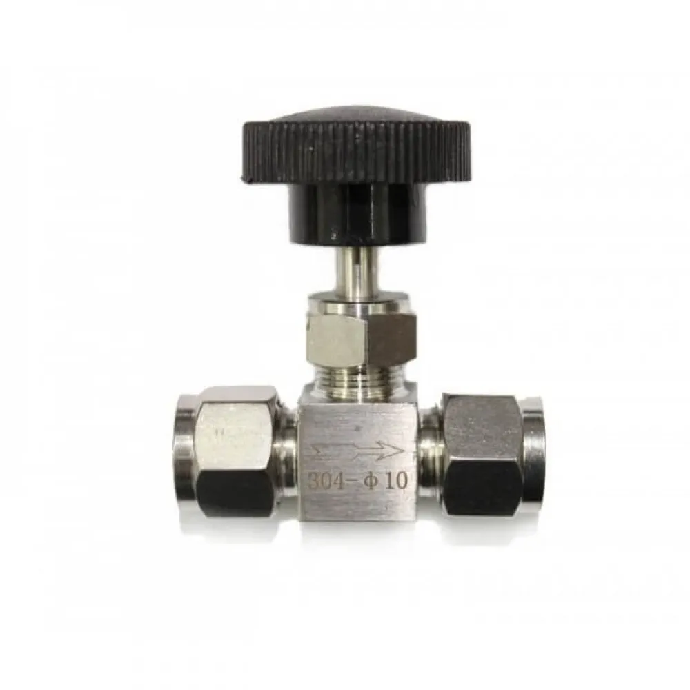 Needle stainless crane with clamping rings for moonshine machine | Обустройство дома