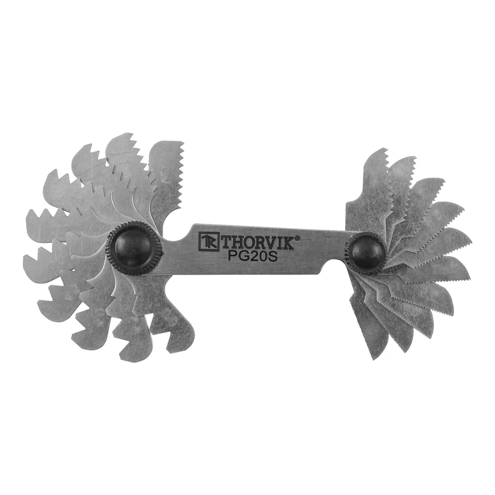 Набор резьбовых шаблонов для наружных резьб 20 предметов Thorvik PG20S|Метчик с резьбой|