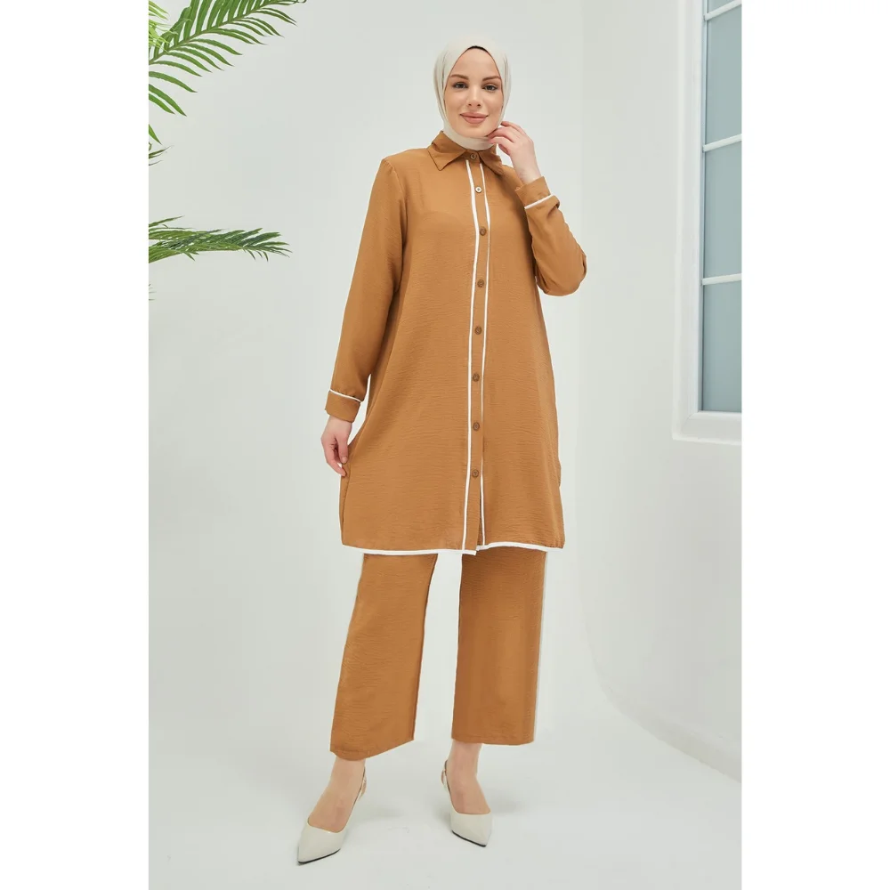 Liva Tunic Pants Double Hijab Suit Trend Moda 2022 Season -muslim dress women abaya kaftan modest dress abayas for women abaya