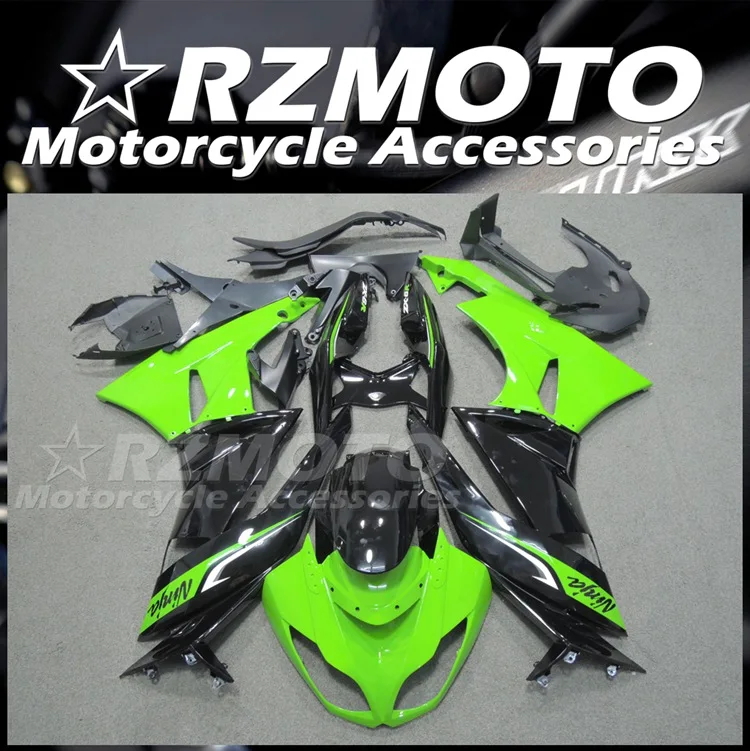 

New ABS Fairings Kit Fit for Kawasaki Ninja ZX-6R ZX6R 636 599 2009 2010 2011 2012 09 10 11 12 Bodywork set Green Black