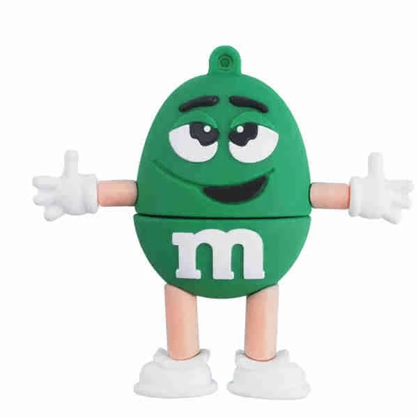 USB накопитель 4GB сувенирный M&ampM'S зеленый |
