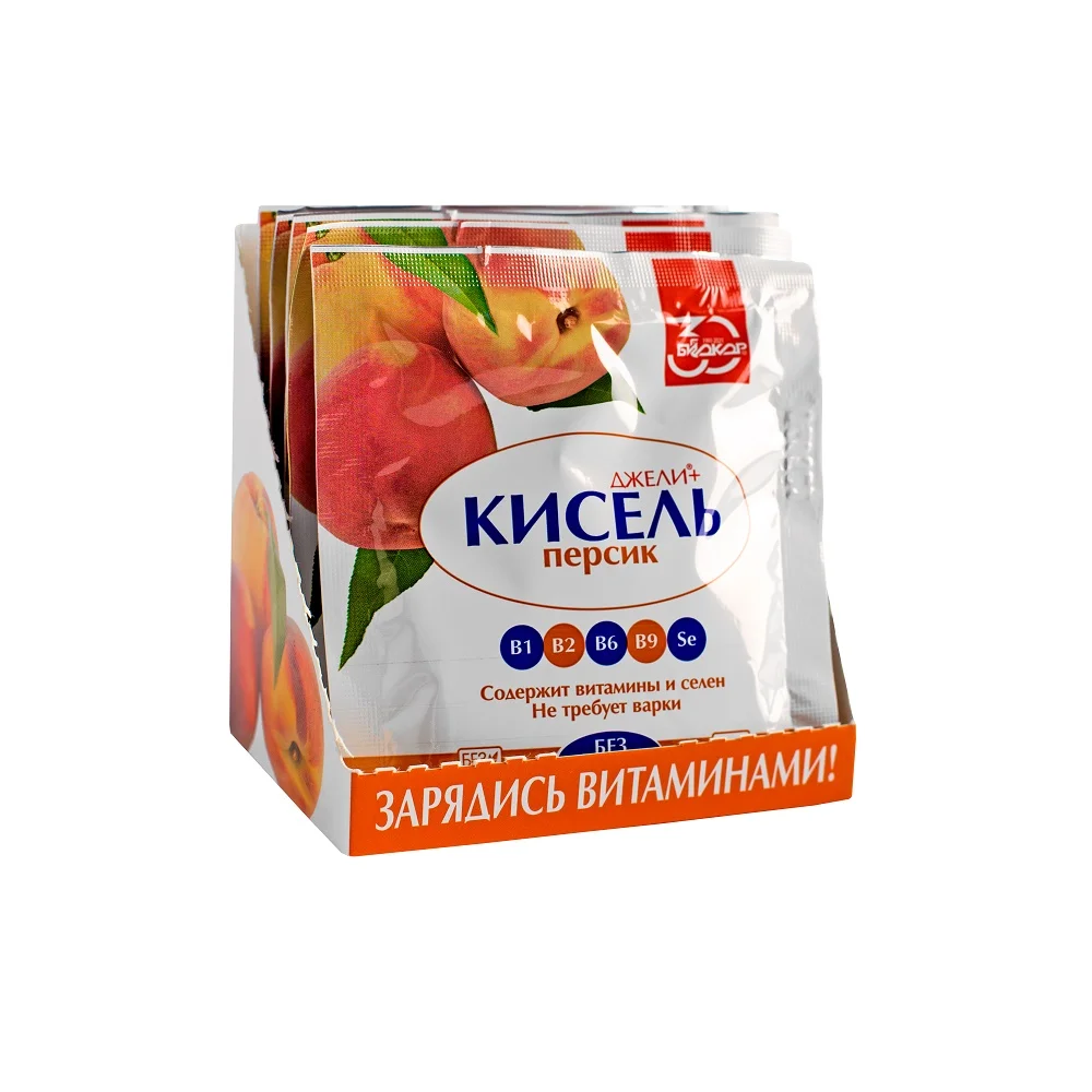 Kisel &quotjeli +&quot with peach 5 PCs. |