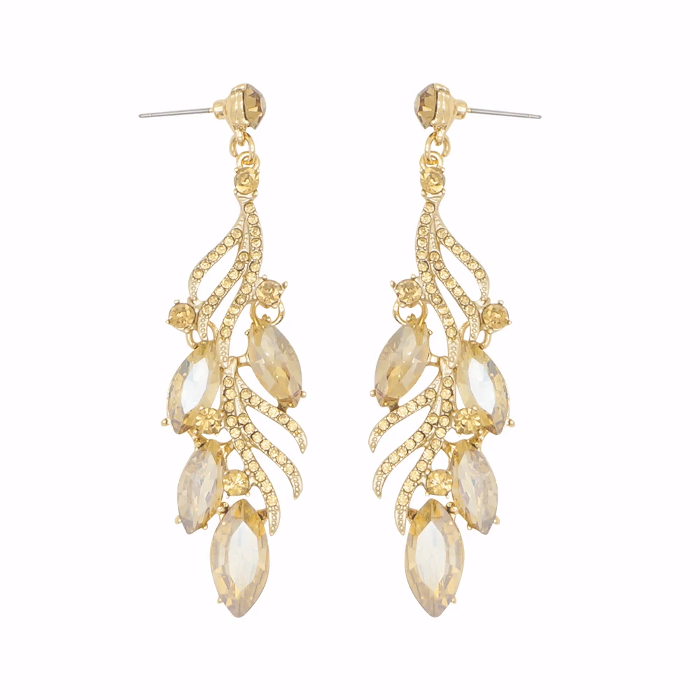 Новинка 2020 модные популярные женские серьги гвоздики Винтажные с кристаллами