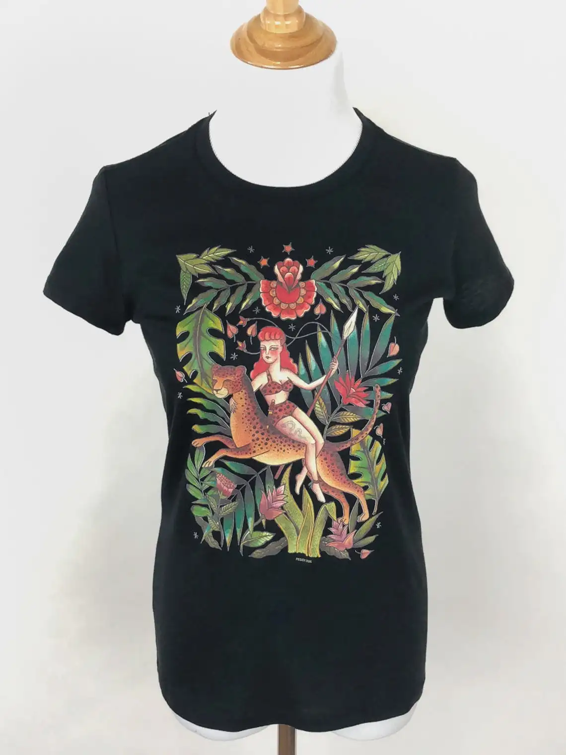 Футболка женская с круглым вырезом 100% хлопок принтом |