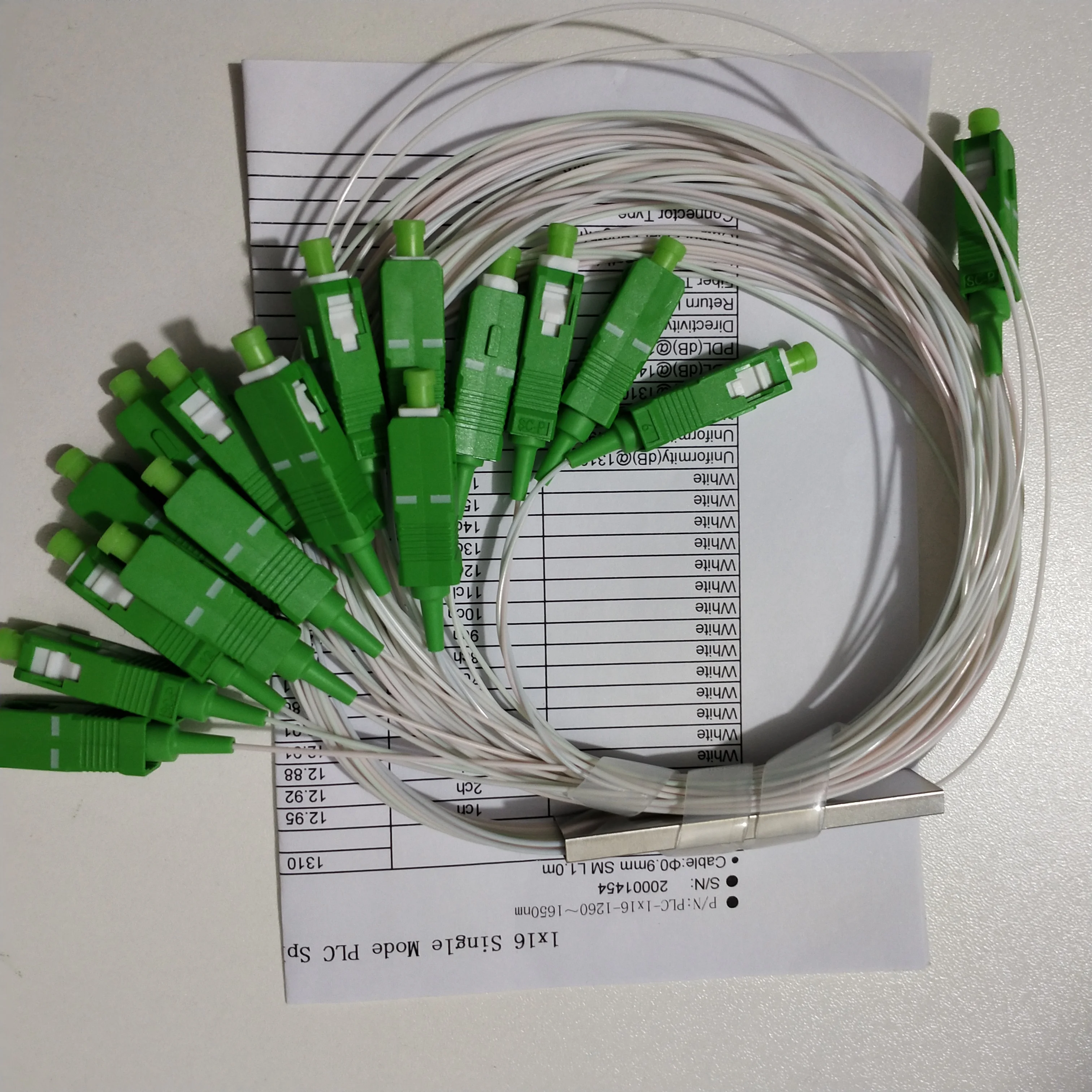 Хорошая цена 10 шт./лот 0 9 мм стальная трубка волоконно оптический ПЛК сплиттер 1x16