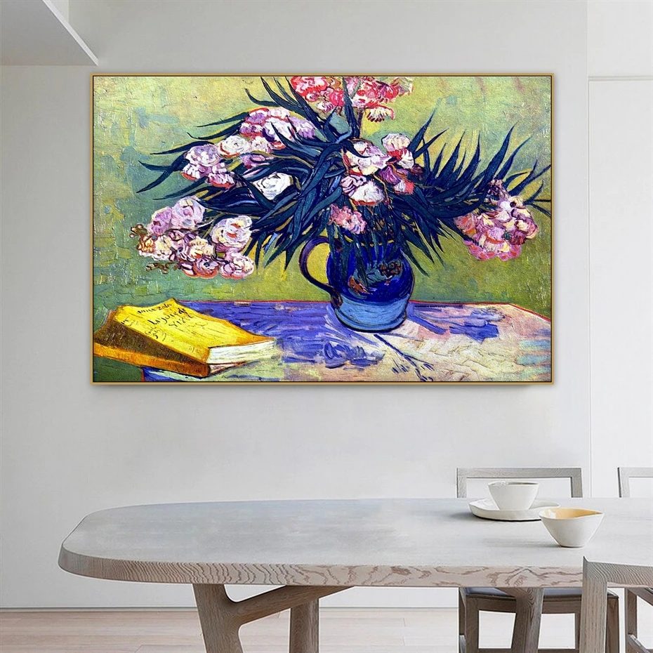 

Vincent Willem Famous Old Master Artist Reproduction Oil Painting Still Life with Oleander Canvas Print for Room Decor