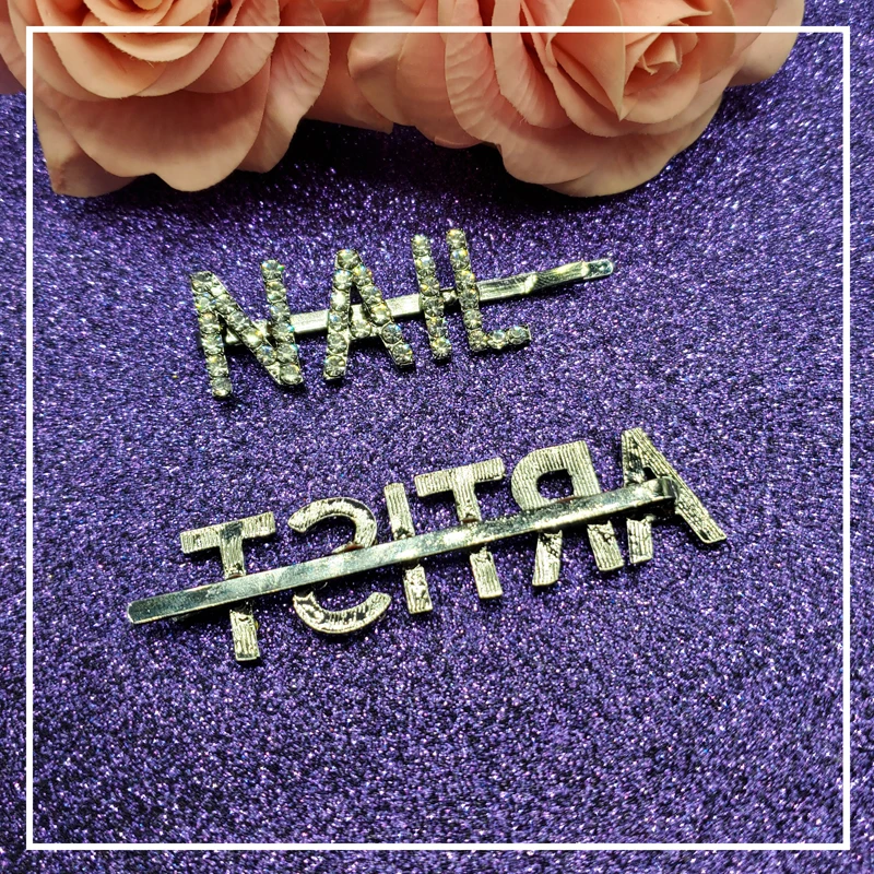 Новое поступление 2 шт./компл. заколки для волос с надписью аксессуары