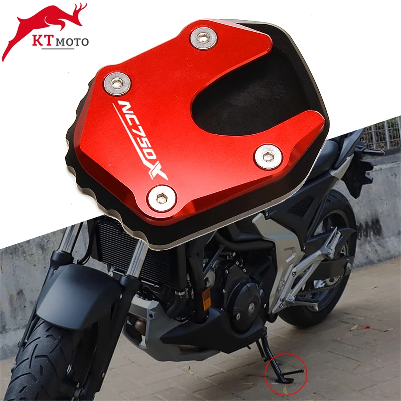 

For HONDA NC750X NC 750X NC750 X 2021-2022 Motorcycle CNC Foot Side Stand Pad Plate Kickstand Enlarger Support Extension