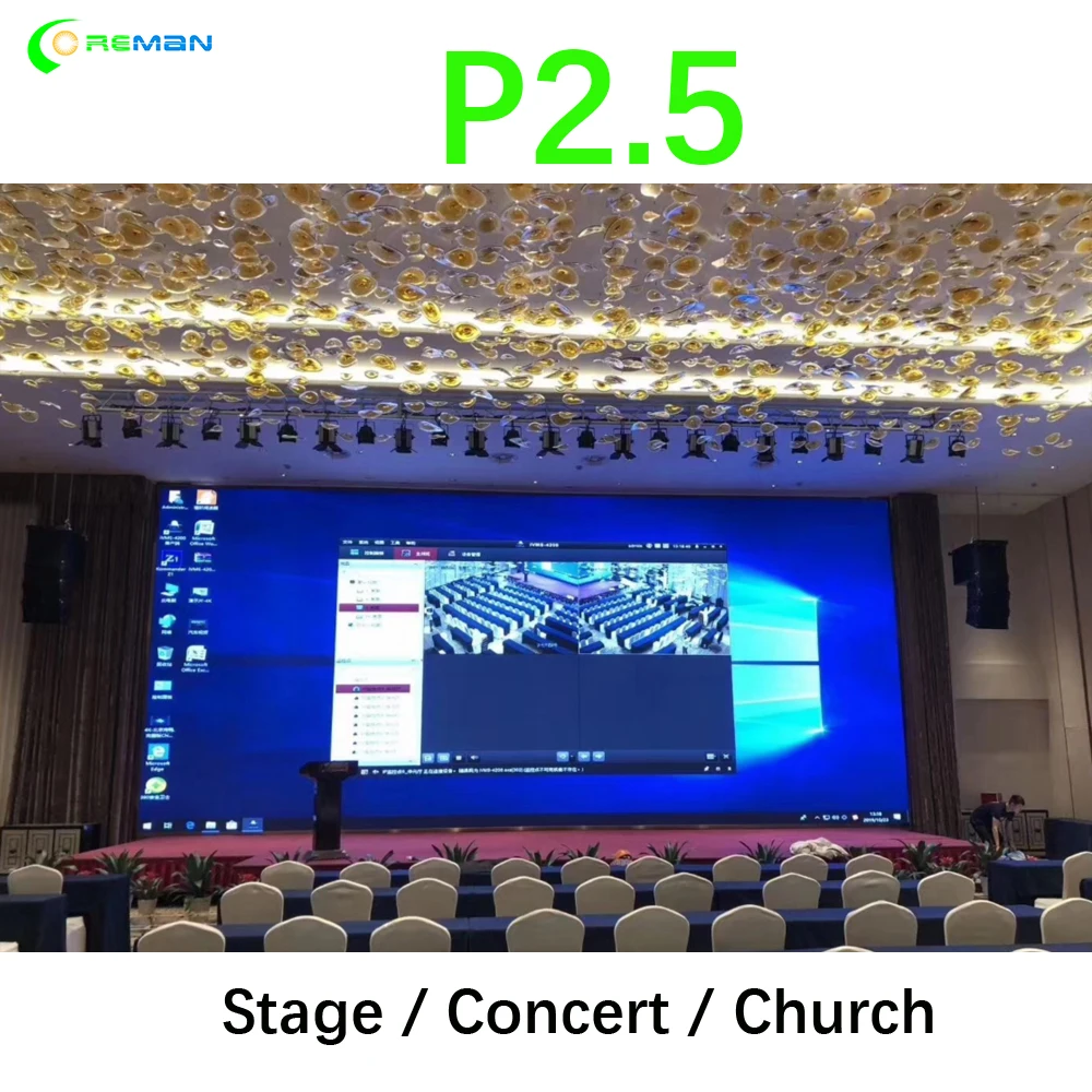 Светодиодный дисплей для помещений настенный экран видеостены HD P4 P3 P2.5