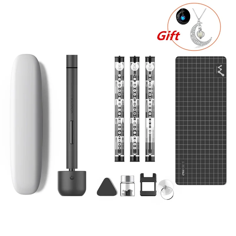 Электрический Набор отверток Wowstick 1P 1F Pro 56 шт. Набор бит намагничатель мини прецизионный беспроводной шуруповерт