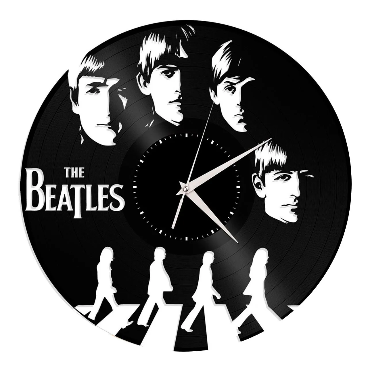 Beatles Часы часы из винила виниловая пластинка Битлз винил