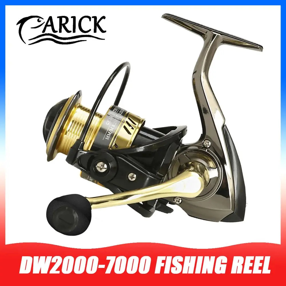 

DW2000-7000 All Metal Fihsing Reel 8KG Max Drag Metal Spool Wheel 5.2:1 Freshwaterl Saltwater Sea Spinning Fishing Rod Reel