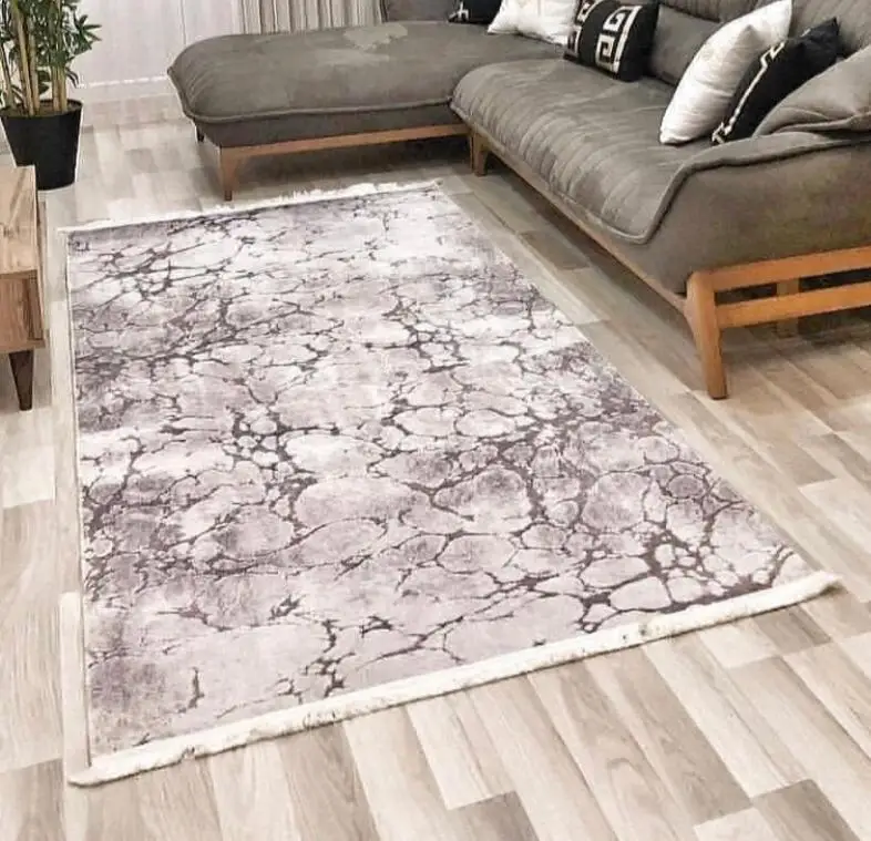 Серый современный ковер для гостиной настенный декоративный спальни коридора