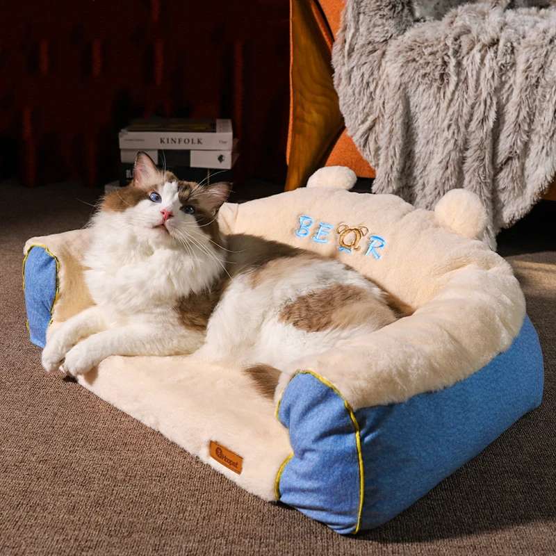 

Dog Bed Cat Warm Home Pet House Nest Cushion Blanket Mat Basket for Small Dogs