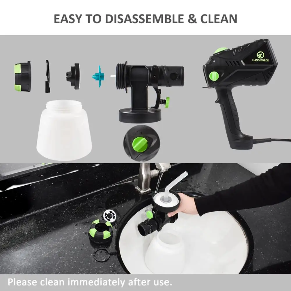 Pаспылитель краски 700 Вт электрический краскопульт высокомощные пистолет