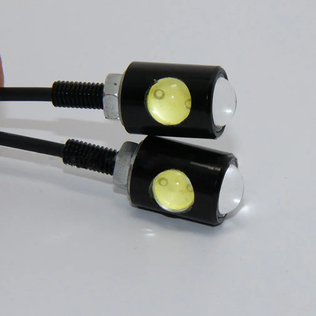 

Motorcycle Modified License Plate Light Counterattack Daytime Running Light High Power 2LED Hawkeye Light 3W