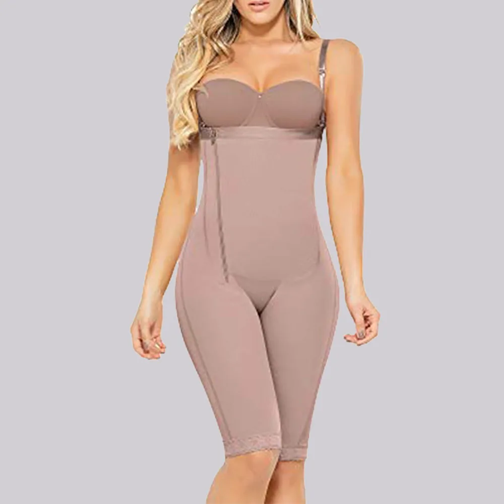 

Post Surgical High Compression Bodysuit One Piece Shapewear Faja Waist Trainer Colombian Girdles Tummy Control Body Shaper