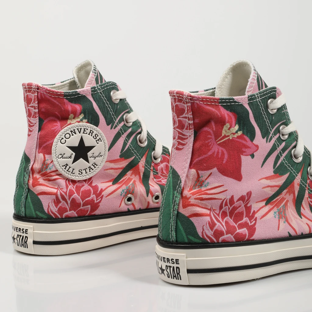 Фото Кроссовки Converse CHUCK TAYLOR ALL STAR HI 74523 123069974523 в разноцветных цветах розовые зеленые Кроссовки Converse CHUCK TAYLOR ALL STAR HI 74523 123069974523 в разноцветных цветах розовые зеленые