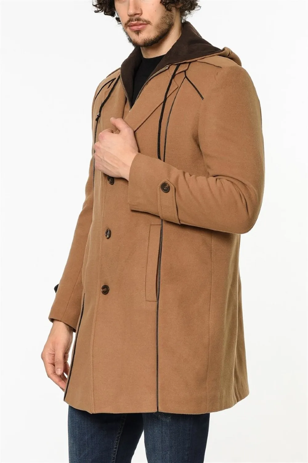 PLT8334 DEWBERRY пальто CAMEL|Мужские пальто| |