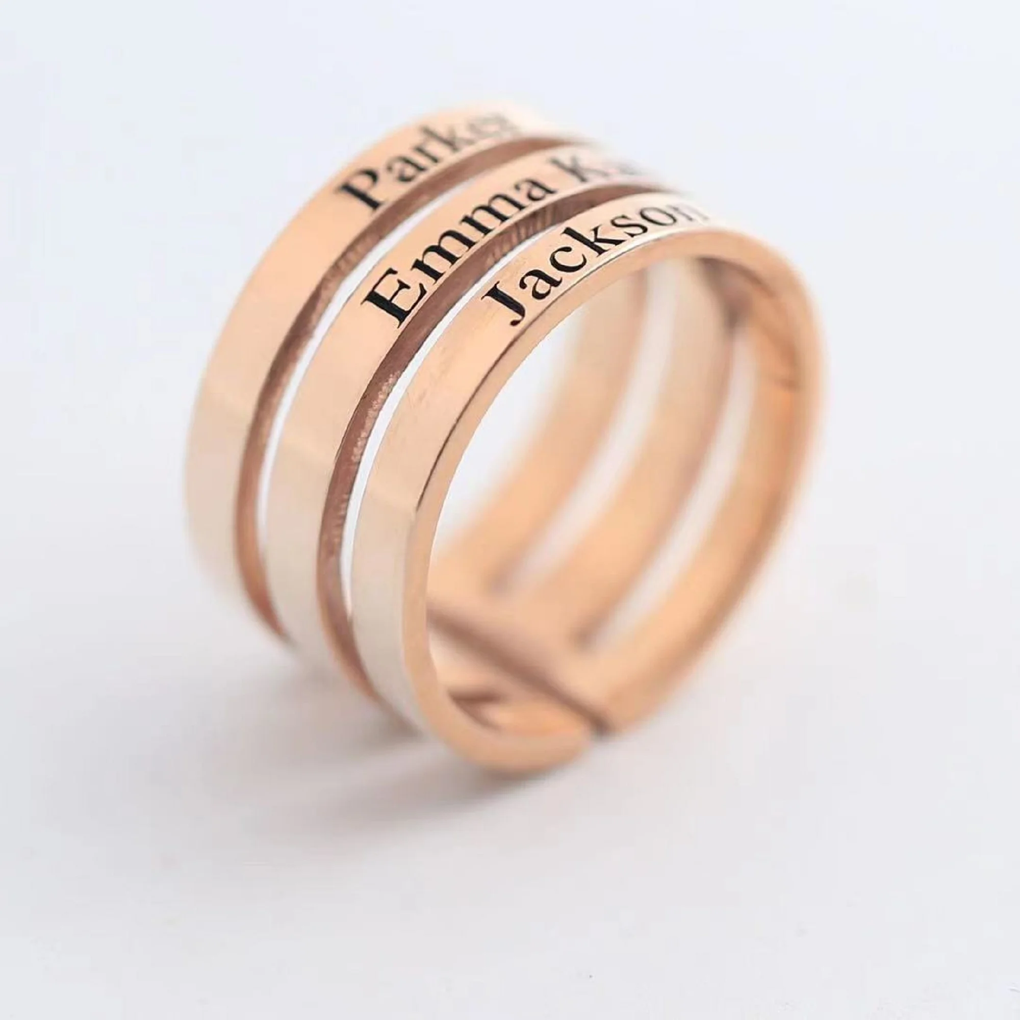 

Custom Name ring Personalized Ring Gold Silver Rose gold ring Gift for her Engraved name ring