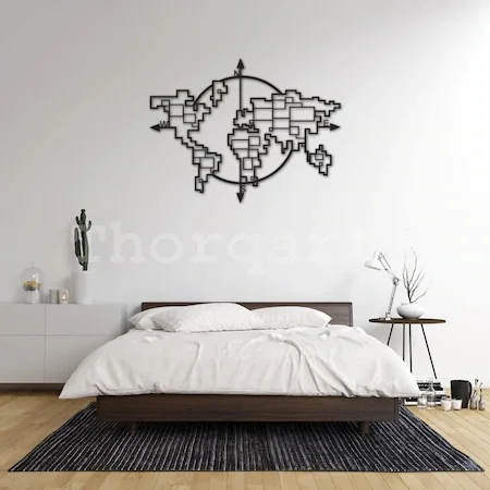 Страна происхождения карта мира железная рамка для фотографий рамки