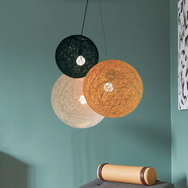 Современный подвесной светильник в стиле лофт для спальни случайный круглый шар