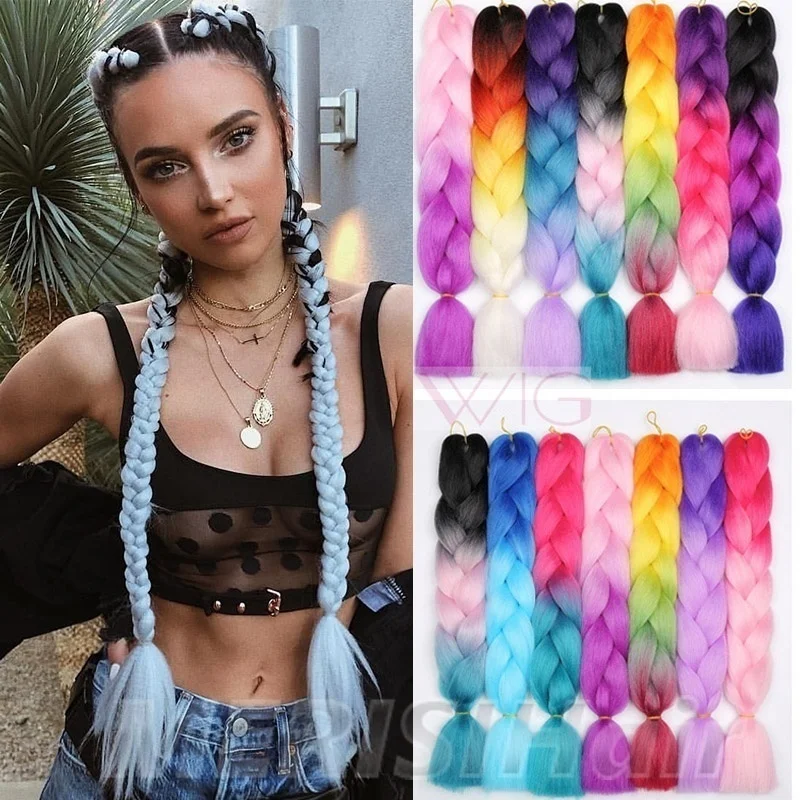 24 дюйма длинные огромные волосы на крючках косички Омбре африканские