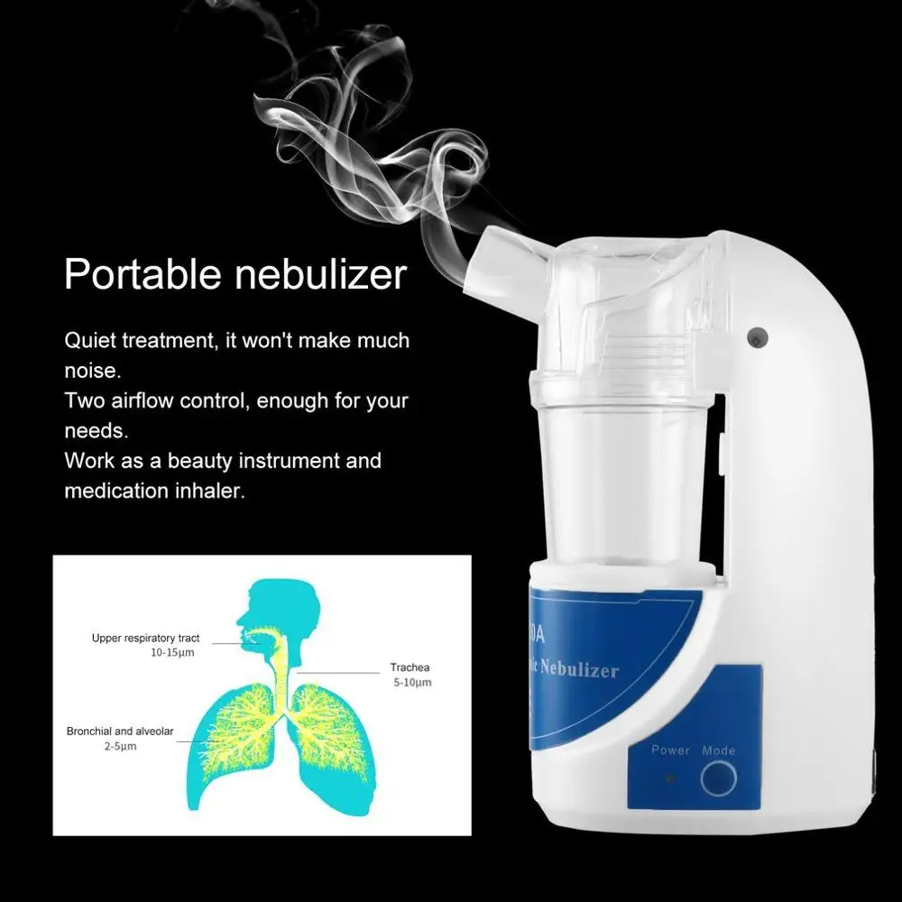 

Ultrasonic Nebulizer Compact Inhalers Nebulizer Portable Spray Mist Discharge Asthma Inhaler Handheld Mini Automizer Nebulizer